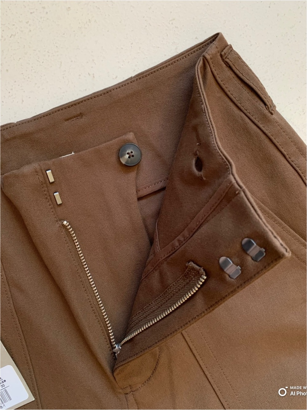 Everlane Cocoa Brown Bi-Stretch Utility Pant Size 00 NWT Fall Casual - Picture 10 of 17